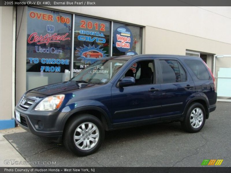 Eternal Blue Pearl / Black 2005 Honda CR-V EX 4WD