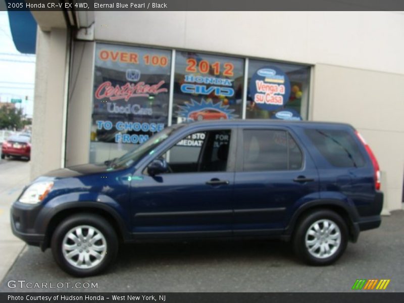 Eternal Blue Pearl / Black 2005 Honda CR-V EX 4WD