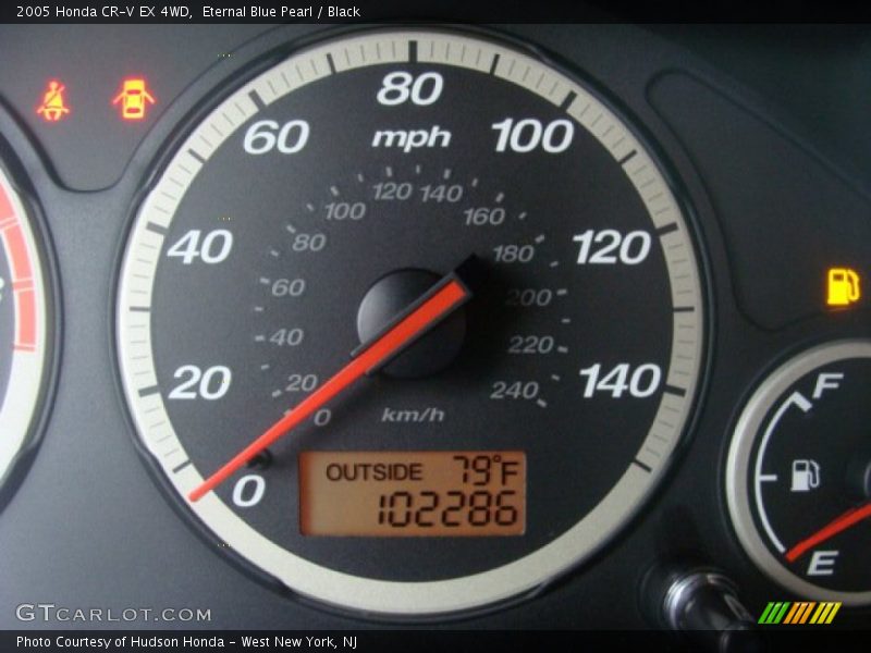 Eternal Blue Pearl / Black 2005 Honda CR-V EX 4WD
