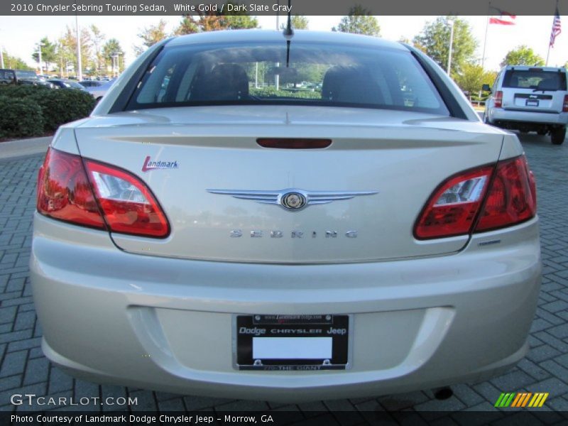 White Gold / Dark Slate Gray 2010 Chrysler Sebring Touring Sedan