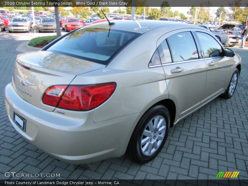 White Gold / Dark Slate Gray 2010 Chrysler Sebring Touring Sedan