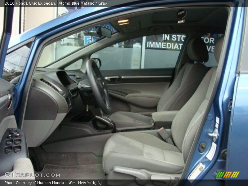 Atomic Blue Metallic / Gray 2010 Honda Civic EX Sedan