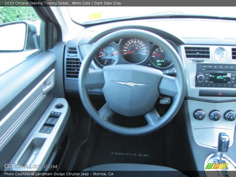 White Gold / Dark Slate Gray 2010 Chrysler Sebring Touring Sedan