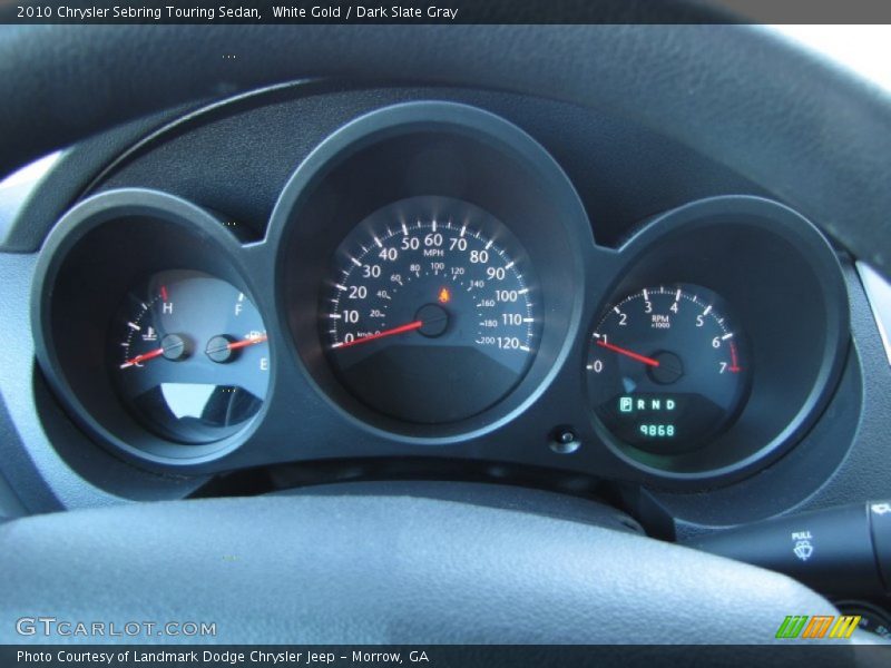 White Gold / Dark Slate Gray 2010 Chrysler Sebring Touring Sedan