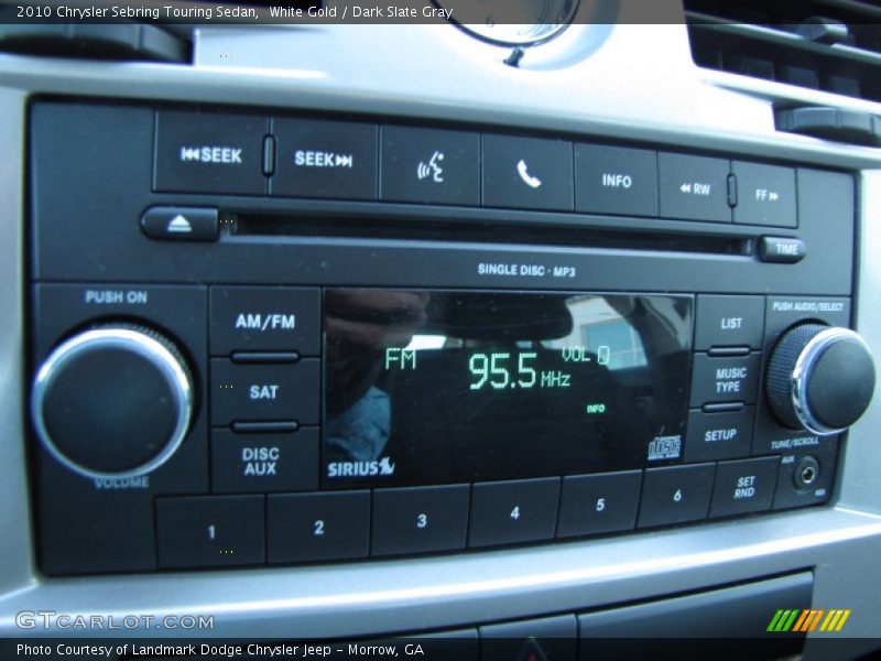 White Gold / Dark Slate Gray 2010 Chrysler Sebring Touring Sedan