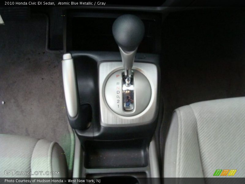 Atomic Blue Metallic / Gray 2010 Honda Civic EX Sedan