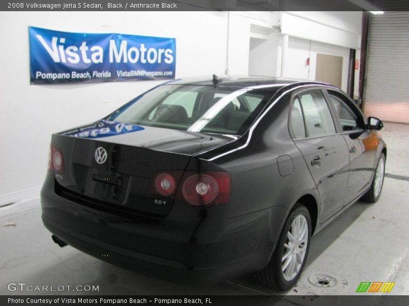 Black / Anthracite Black 2008 Volkswagen Jetta S Sedan