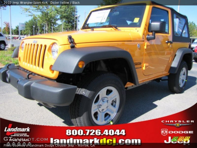 Dozer Yellow / Black 2012 Jeep Wrangler Sport 4x4