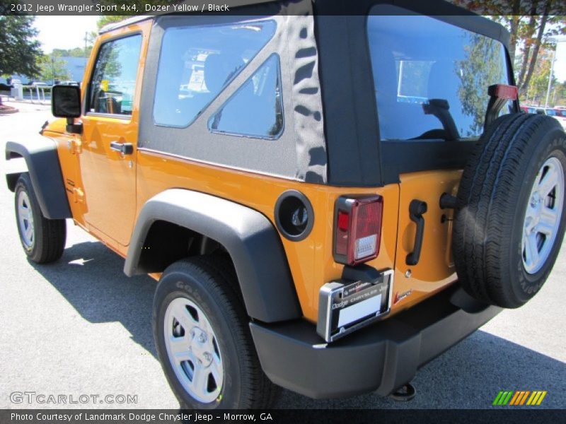 Dozer Yellow / Black 2012 Jeep Wrangler Sport 4x4