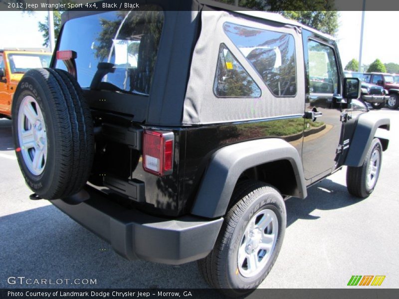 Black / Black 2012 Jeep Wrangler Sport 4x4