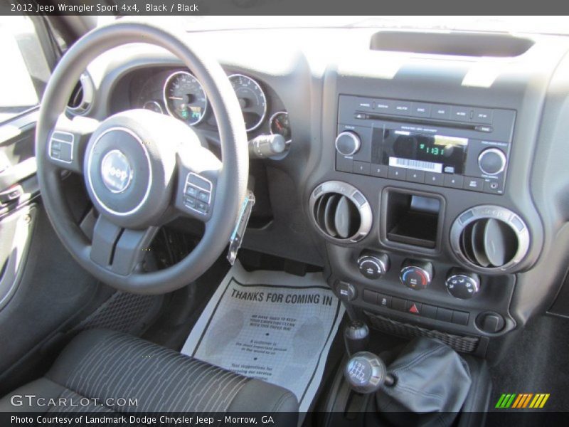 Black / Black 2012 Jeep Wrangler Sport 4x4