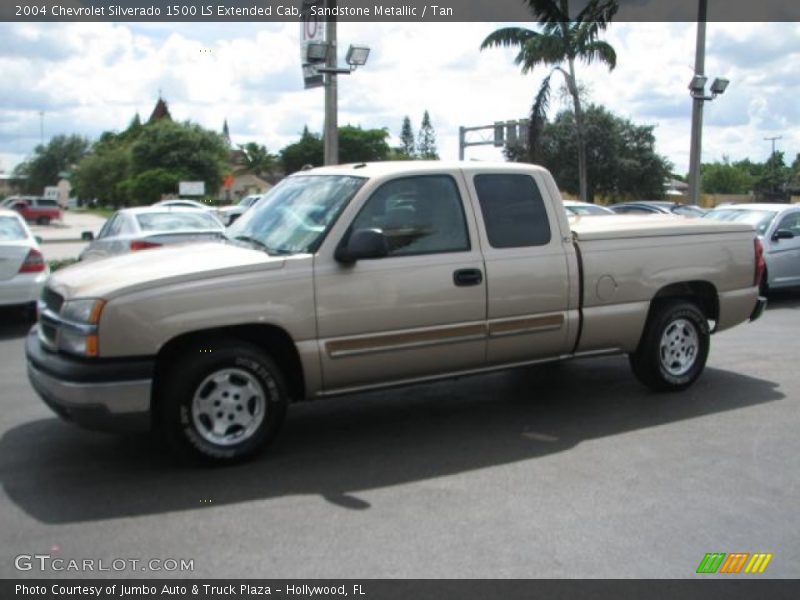 Sandstone Metallic / Tan 2004 Chevrolet Silverado 1500 LS Extended Cab