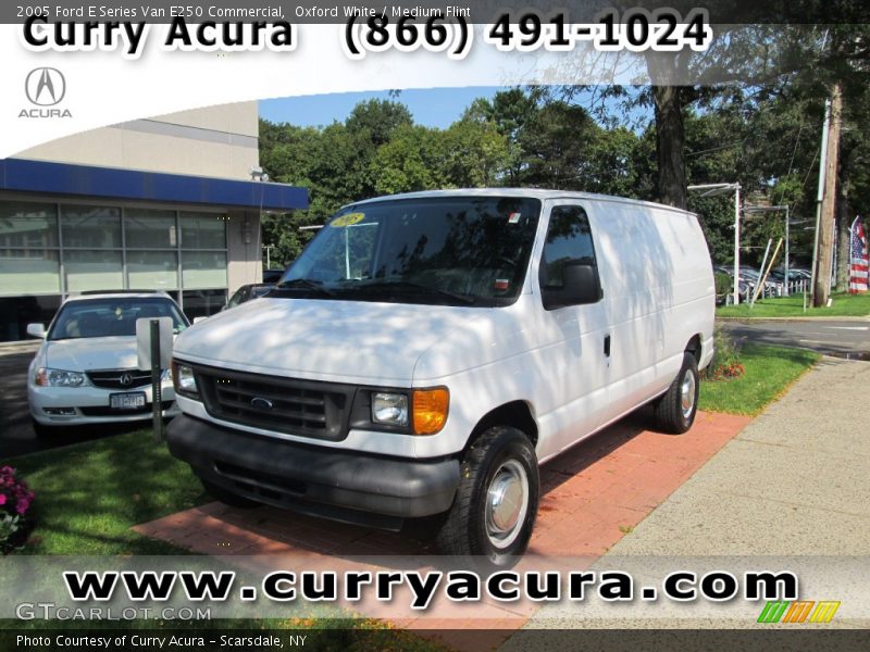 Oxford White / Medium Flint 2005 Ford E Series Van E250 Commercial