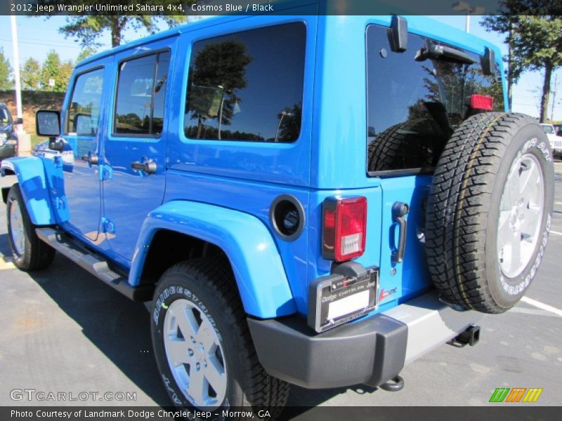 Cosmos Blue / Black 2012 Jeep Wrangler Unlimited Sahara 4x4