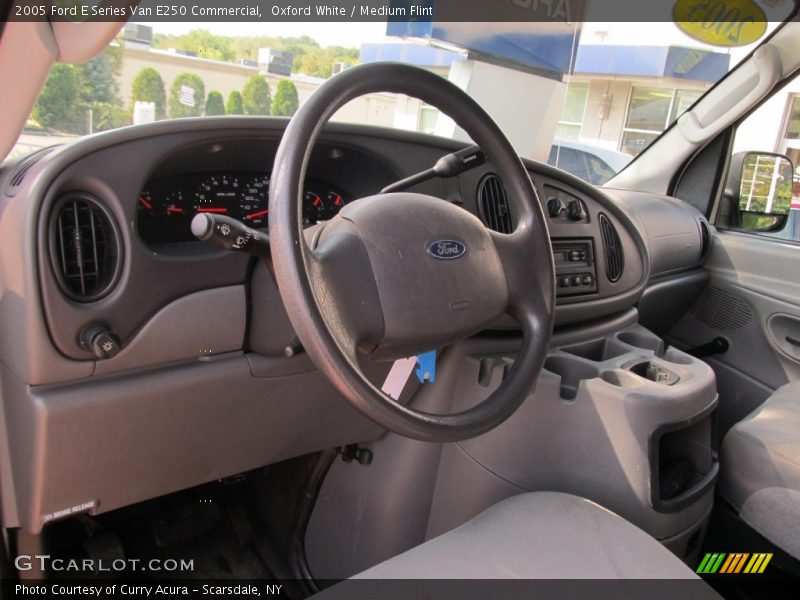 Oxford White / Medium Flint 2005 Ford E Series Van E250 Commercial