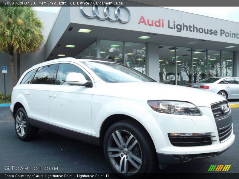 Calla White / Cardamom Beige 2009 Audi Q7 3.6 Premium quattro