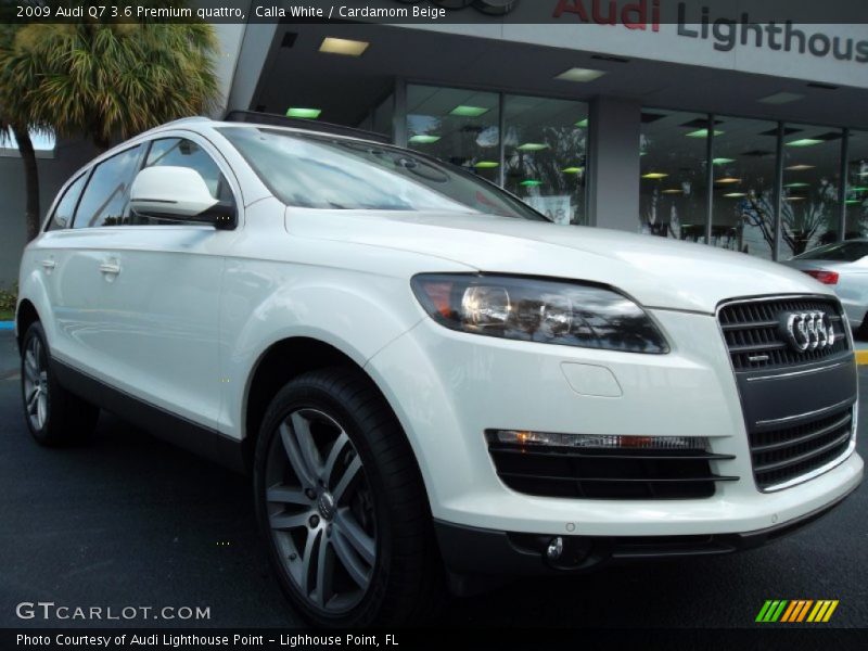 Calla White / Cardamom Beige 2009 Audi Q7 3.6 Premium quattro