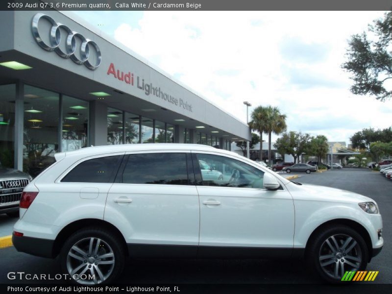 Calla White / Cardamom Beige 2009 Audi Q7 3.6 Premium quattro