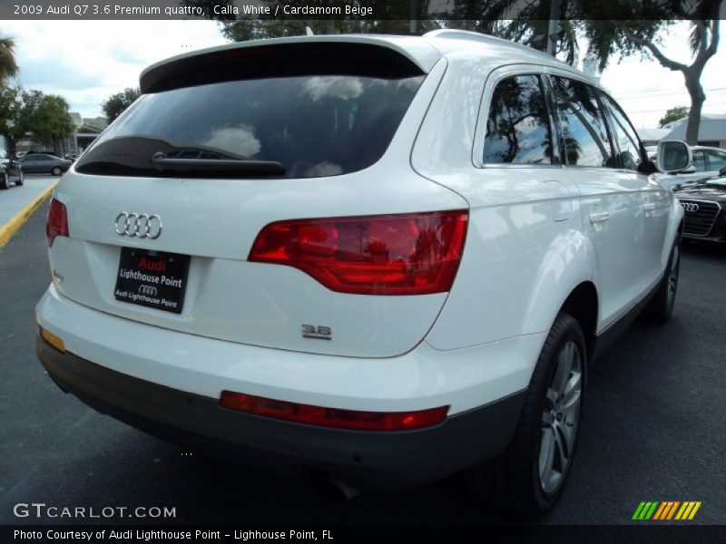 Calla White / Cardamom Beige 2009 Audi Q7 3.6 Premium quattro