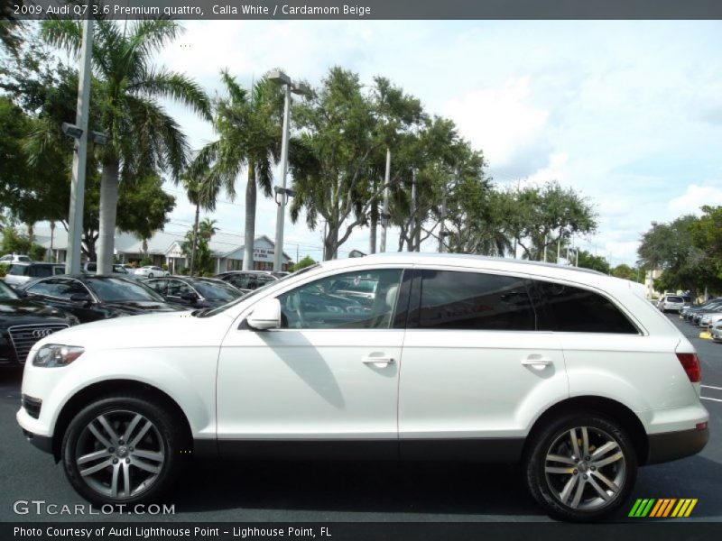 Calla White / Cardamom Beige 2009 Audi Q7 3.6 Premium quattro