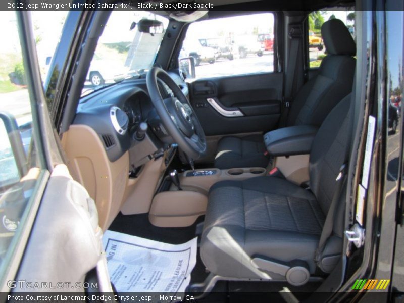 Black / Black/Dark Saddle 2012 Jeep Wrangler Unlimited Sahara 4x4
