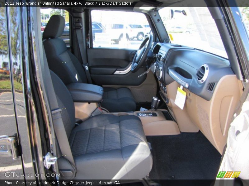 Black / Black/Dark Saddle 2012 Jeep Wrangler Unlimited Sahara 4x4