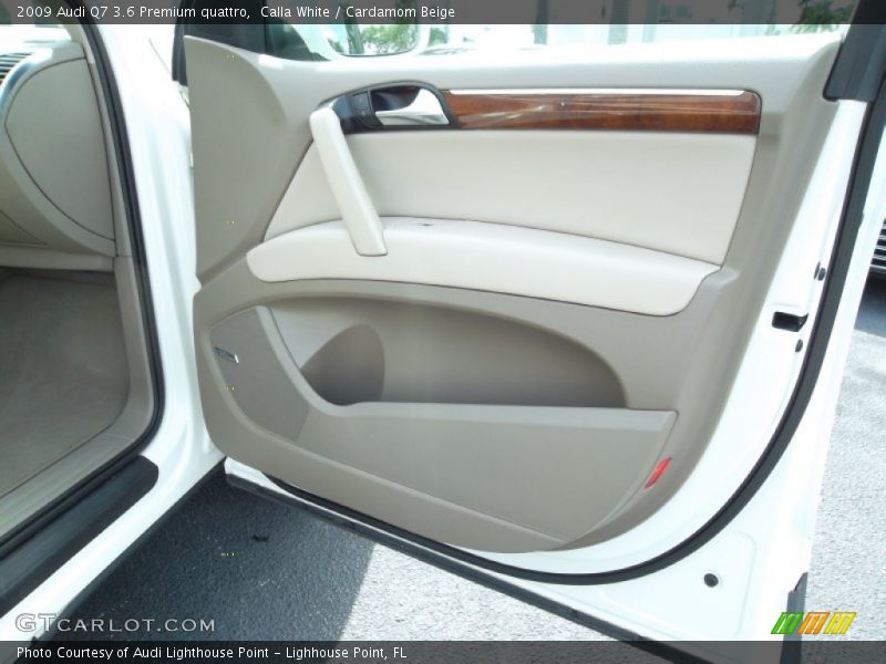 Calla White / Cardamom Beige 2009 Audi Q7 3.6 Premium quattro