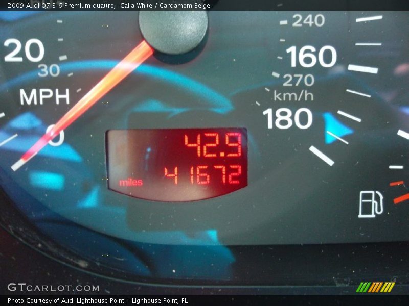 Calla White / Cardamom Beige 2009 Audi Q7 3.6 Premium quattro