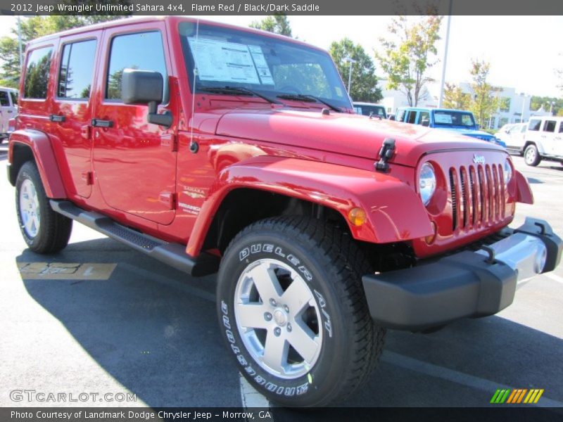  2012 Wrangler Unlimited Sahara 4x4 Flame Red