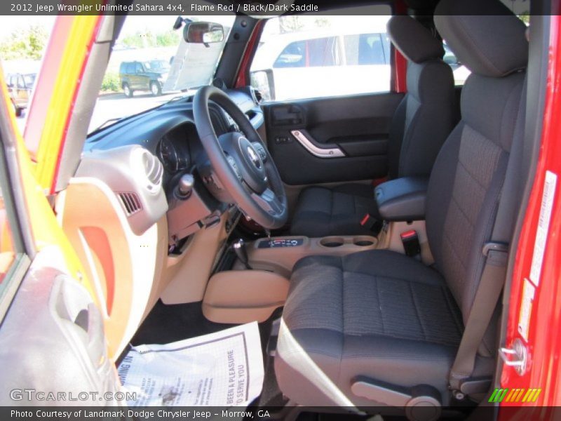 Flame Red / Black/Dark Saddle 2012 Jeep Wrangler Unlimited Sahara 4x4