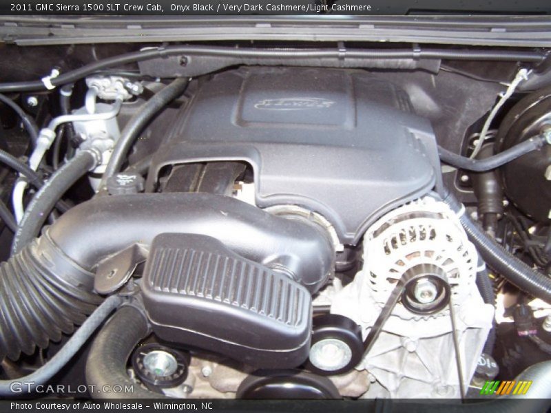 Onyx Black / Very Dark Cashmere/Light Cashmere 2011 GMC Sierra 1500 SLT Crew Cab