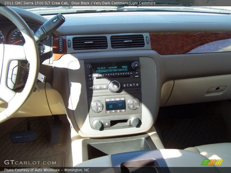 Onyx Black / Very Dark Cashmere/Light Cashmere 2011 GMC Sierra 1500 SLT Crew Cab