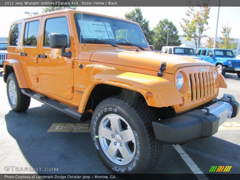 2012 Wrangler Unlimited Sahara 4x4 Dozer Yellow