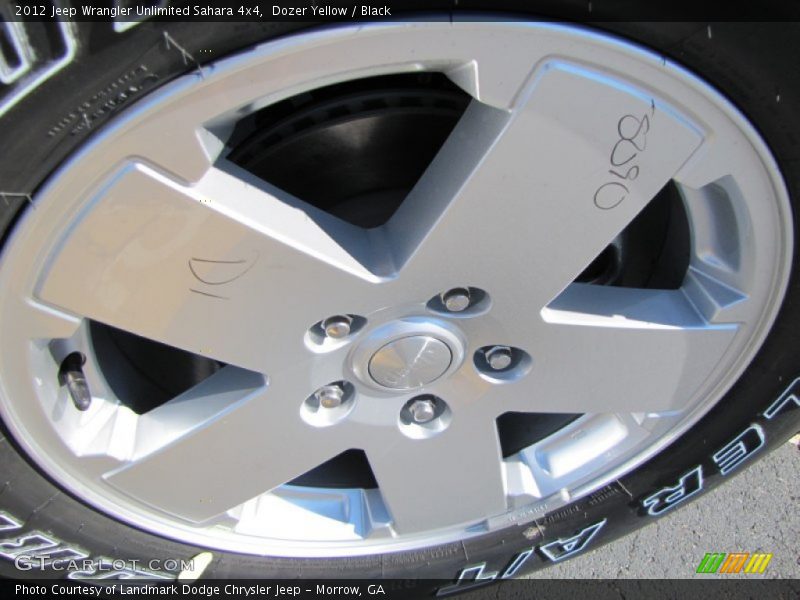 Dozer Yellow / Black 2012 Jeep Wrangler Unlimited Sahara 4x4