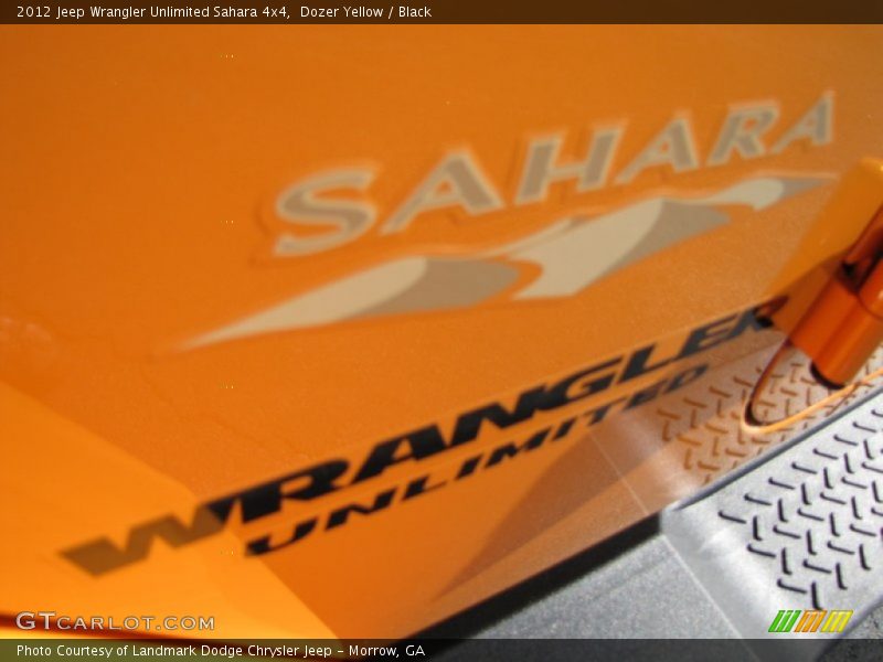 Dozer Yellow / Black 2012 Jeep Wrangler Unlimited Sahara 4x4