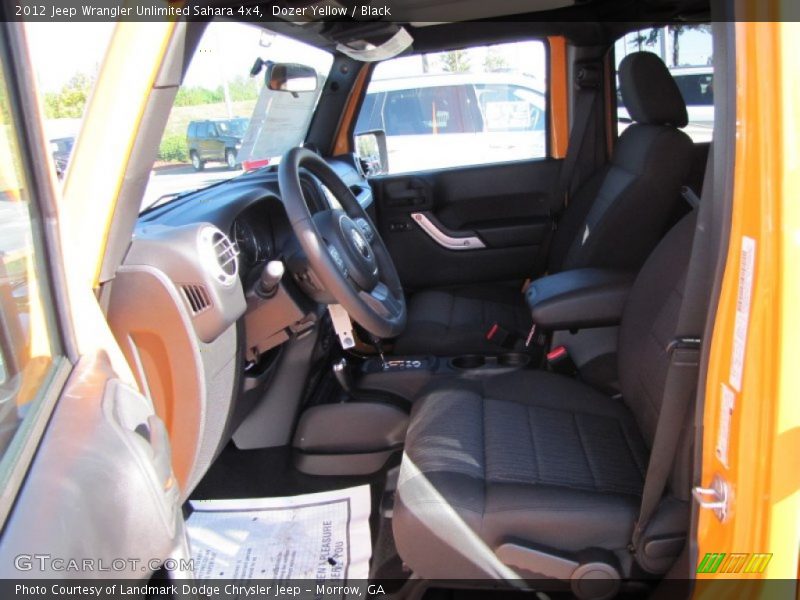 Dozer Yellow / Black 2012 Jeep Wrangler Unlimited Sahara 4x4