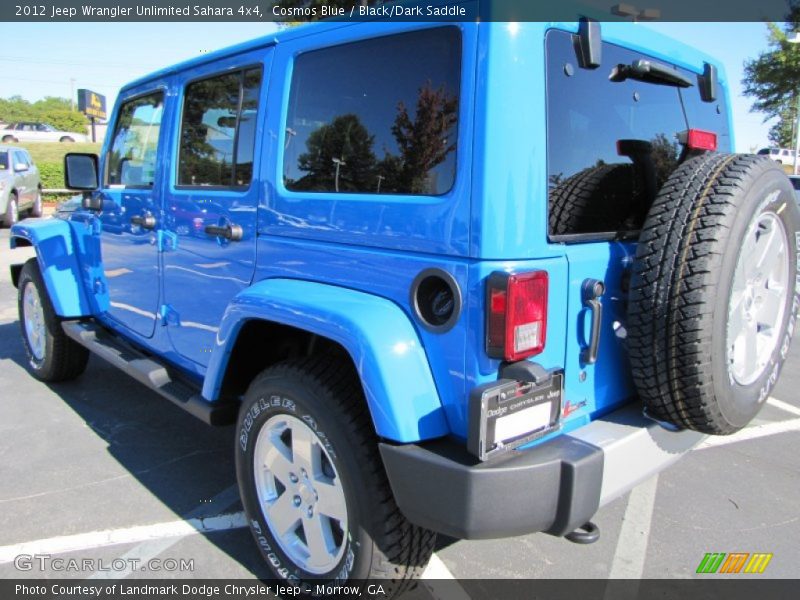 Cosmos Blue / Black/Dark Saddle 2012 Jeep Wrangler Unlimited Sahara 4x4