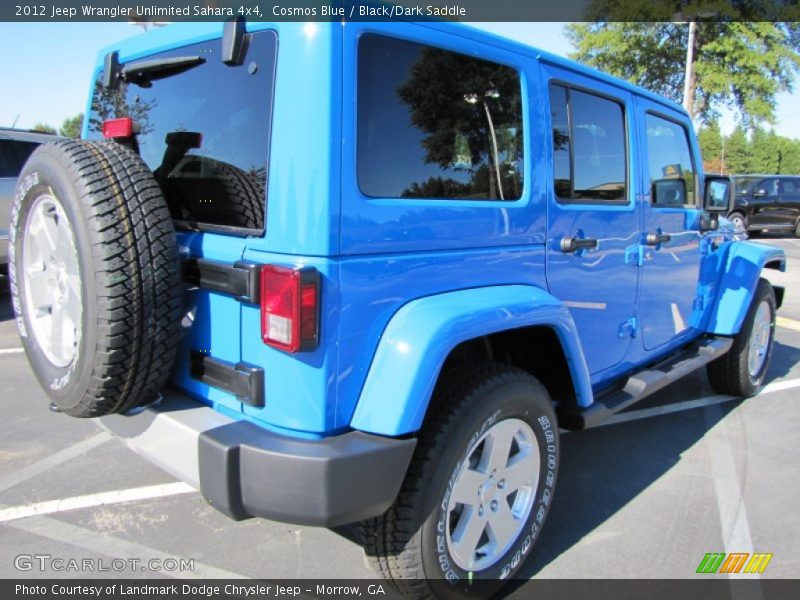 Cosmos Blue / Black/Dark Saddle 2012 Jeep Wrangler Unlimited Sahara 4x4