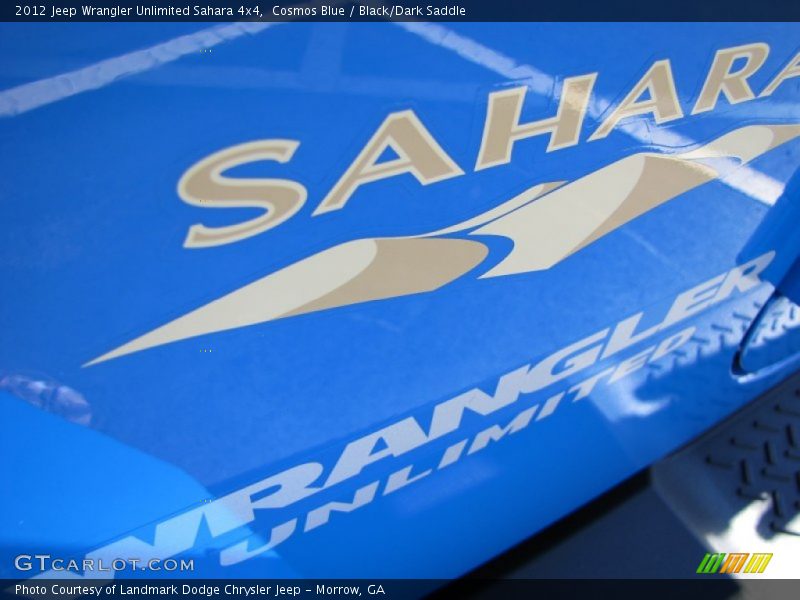 Cosmos Blue / Black/Dark Saddle 2012 Jeep Wrangler Unlimited Sahara 4x4