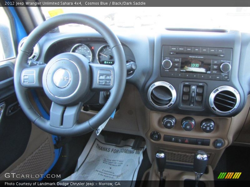 Cosmos Blue / Black/Dark Saddle 2012 Jeep Wrangler Unlimited Sahara 4x4