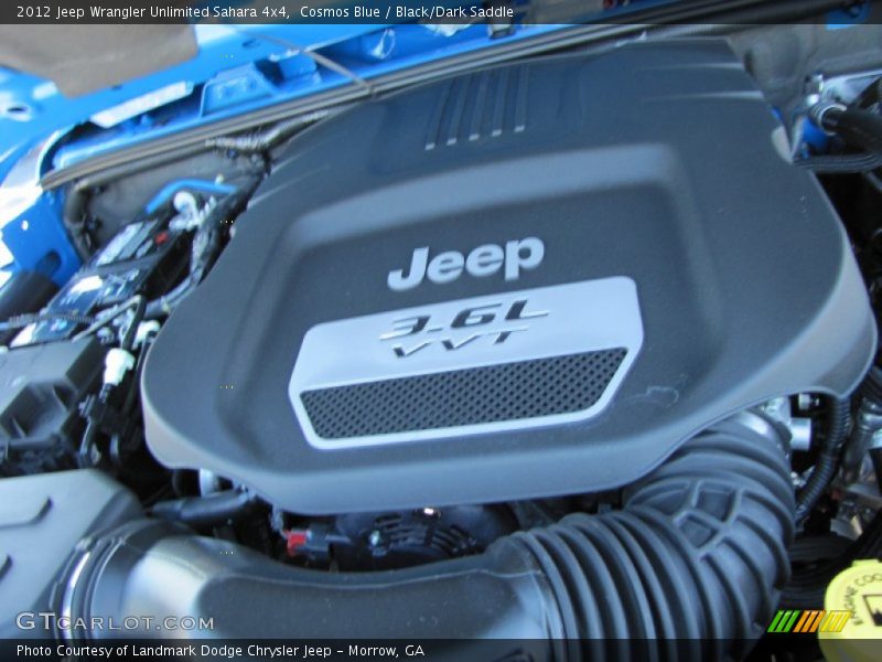Cosmos Blue / Black/Dark Saddle 2012 Jeep Wrangler Unlimited Sahara 4x4