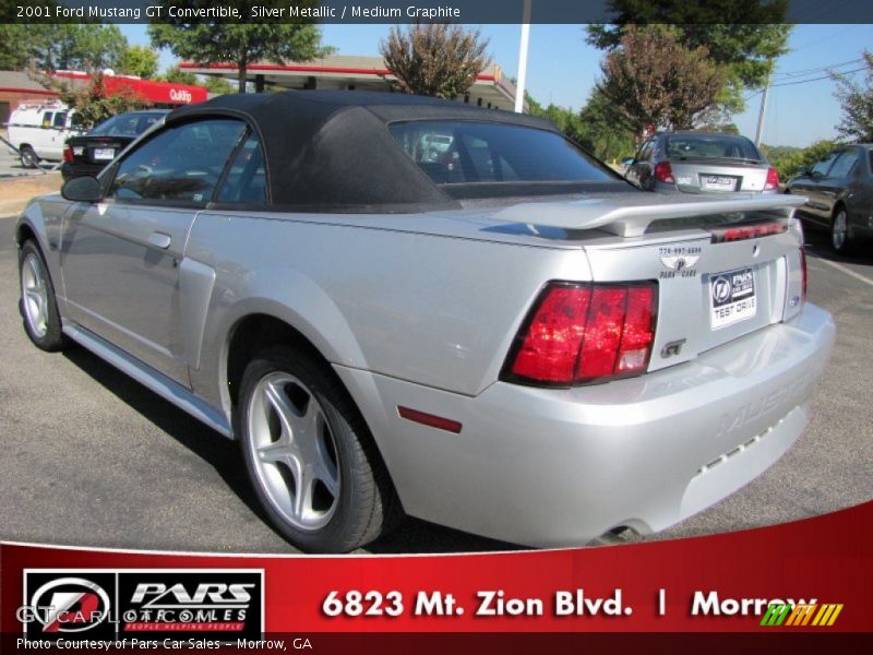 Silver Metallic / Medium Graphite 2001 Ford Mustang GT Convertible