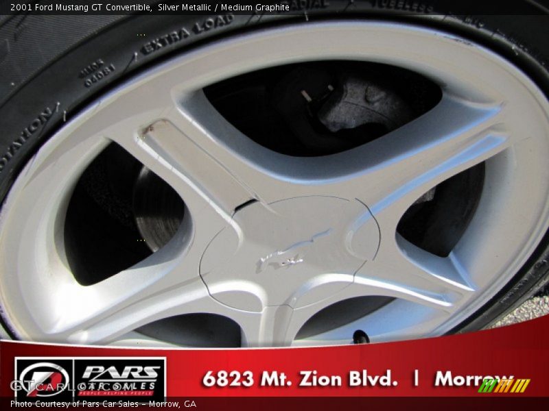 Silver Metallic / Medium Graphite 2001 Ford Mustang GT Convertible