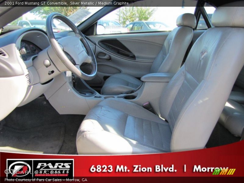Silver Metallic / Medium Graphite 2001 Ford Mustang GT Convertible