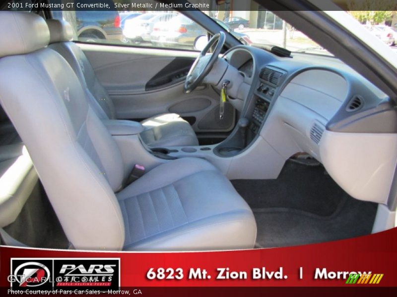 Silver Metallic / Medium Graphite 2001 Ford Mustang GT Convertible