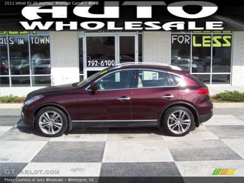 Midnight Garnet / Wheat 2011 Infiniti EX 35 Journey