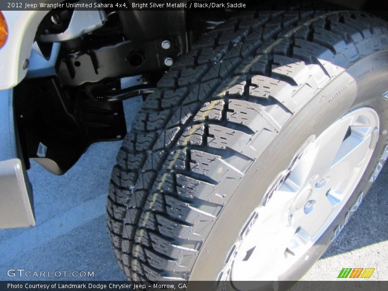 Bright Silver Metallic / Black/Dark Saddle 2012 Jeep Wrangler Unlimited Sahara 4x4