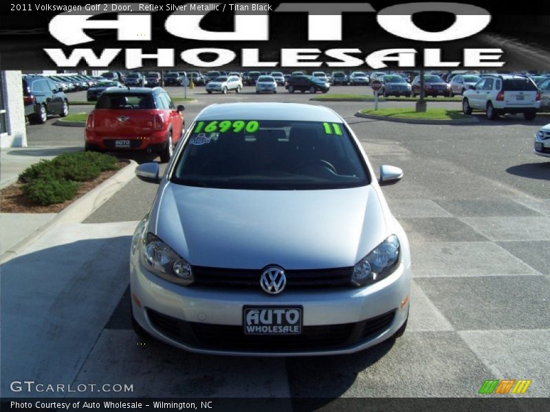 Reflex Silver Metallic / Titan Black 2011 Volkswagen Golf 2 Door