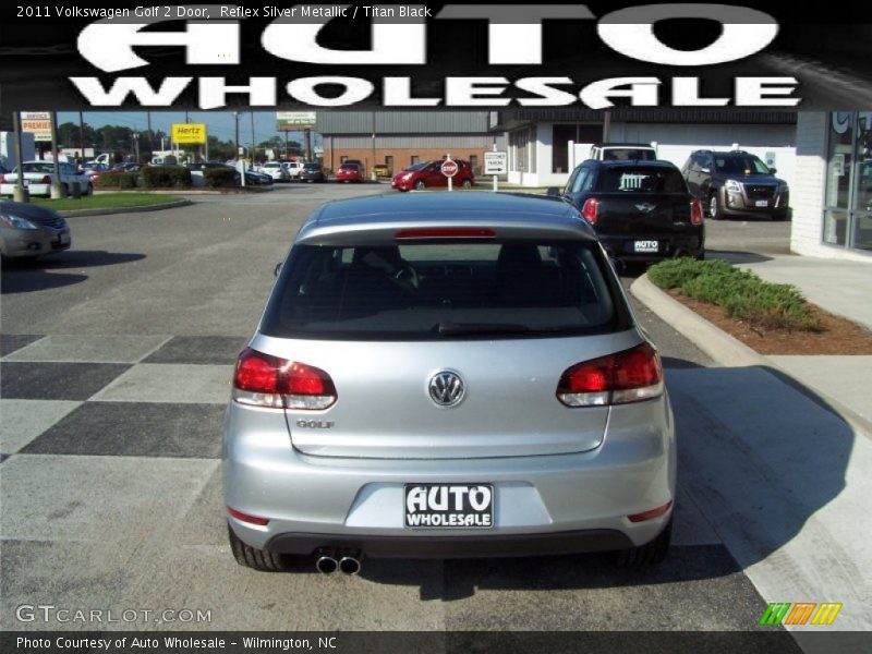 Reflex Silver Metallic / Titan Black 2011 Volkswagen Golf 2 Door