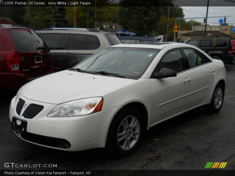 Ivory White / Light Taupe 2005 Pontiac G6 Sedan